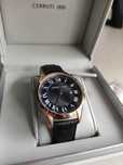 Zegarek męski Cerruti Torcegno Black Leather Strap