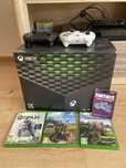 Xbox series x + gry+dwa pady