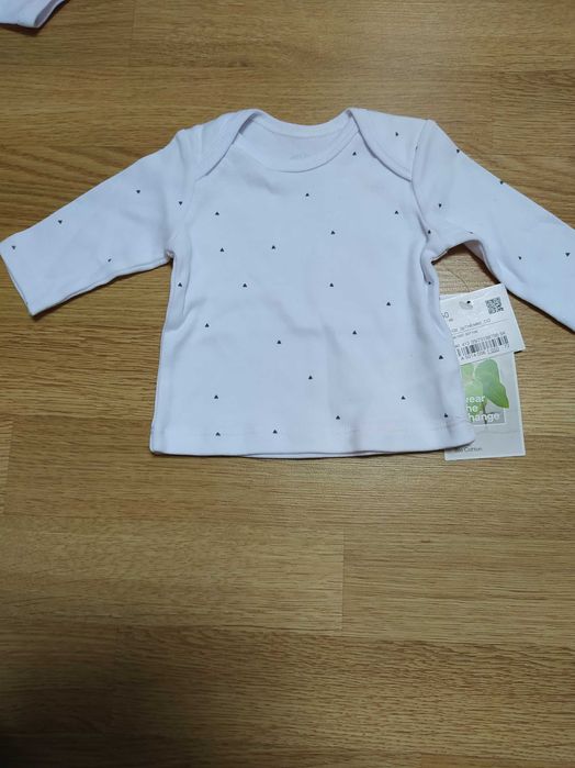 Bluzka mini baby club r. 50 bio bawełna, nowe wyprawka niemowlaka