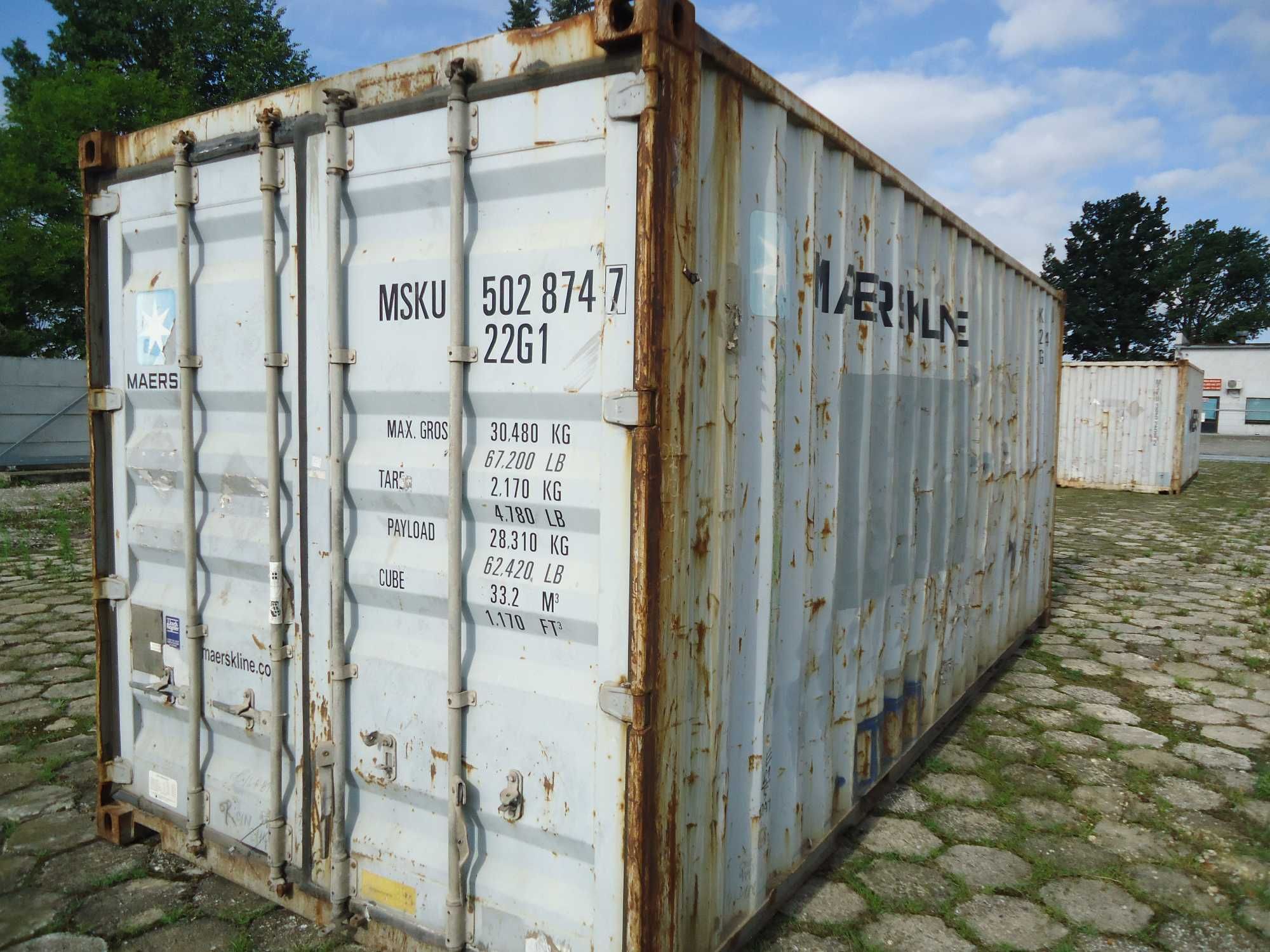 Kontener morski 20 magazyn 6,06x2,4x2,6-h