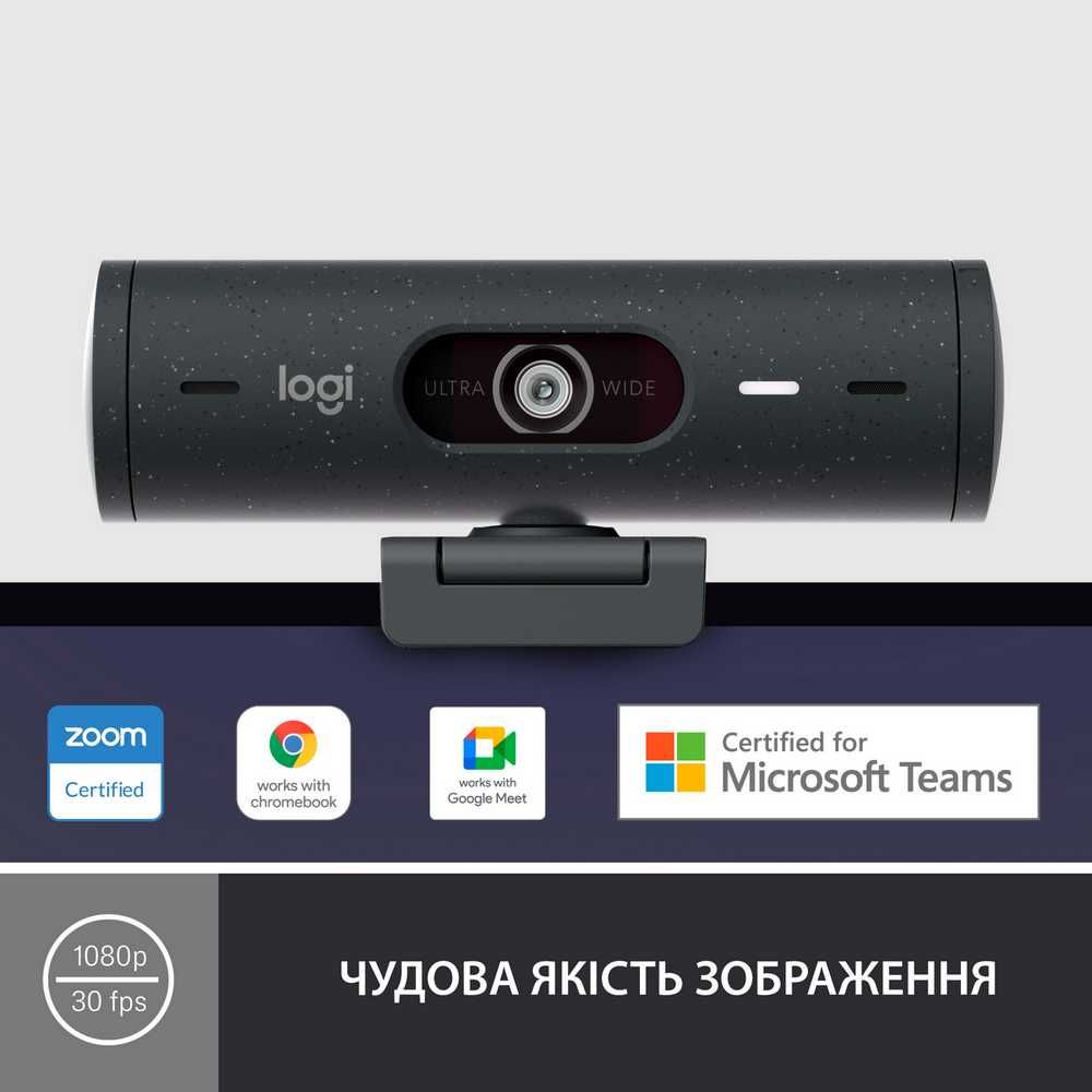 Веб камера Logitech Brio 500 type c