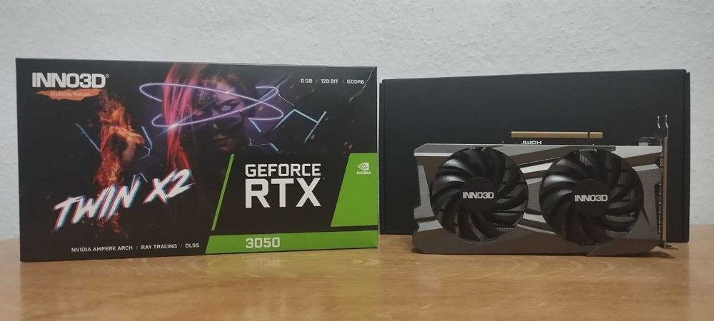 Видеокарта GeForce RTX 3050 8 ГБ Inno3D Twin X2 | ОТЛИЧНОЕ СОСТОЯНИЕ!!