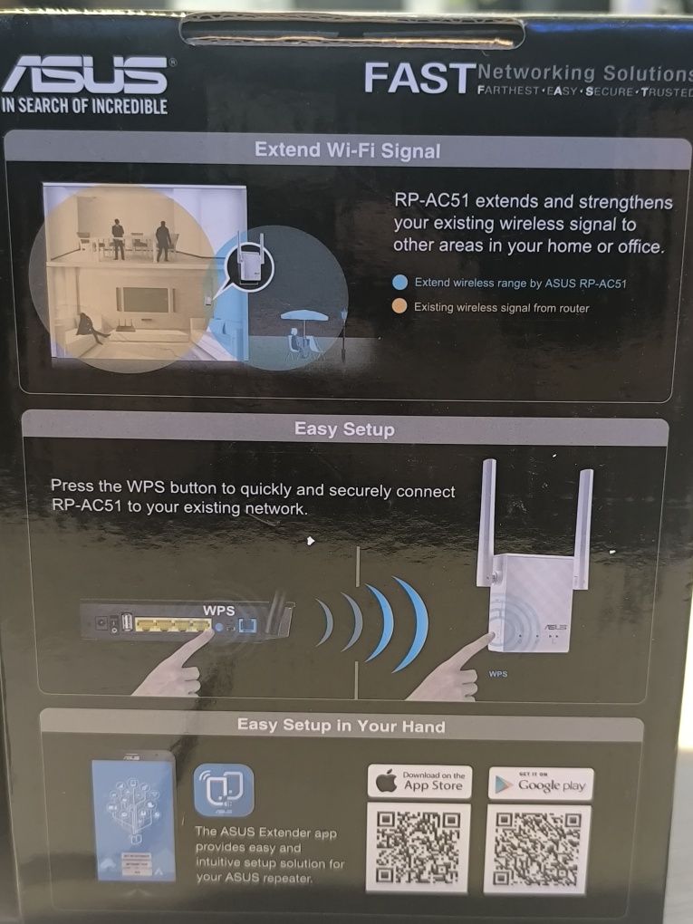 Wzmacniacz sygnału WI-FI ASUS RP-AC51