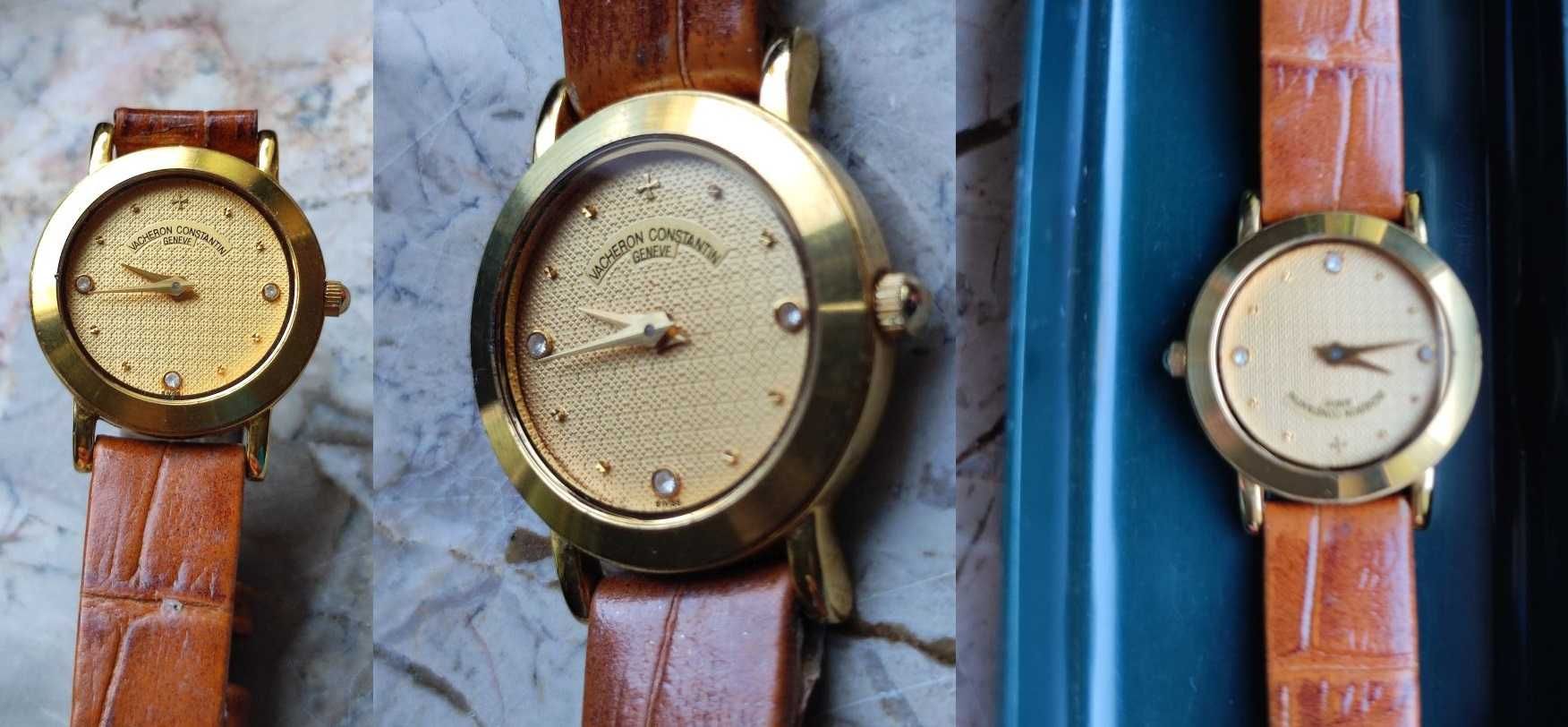 szwajcarski damski zegarek z cyrkoniami geneve vacheron constantin