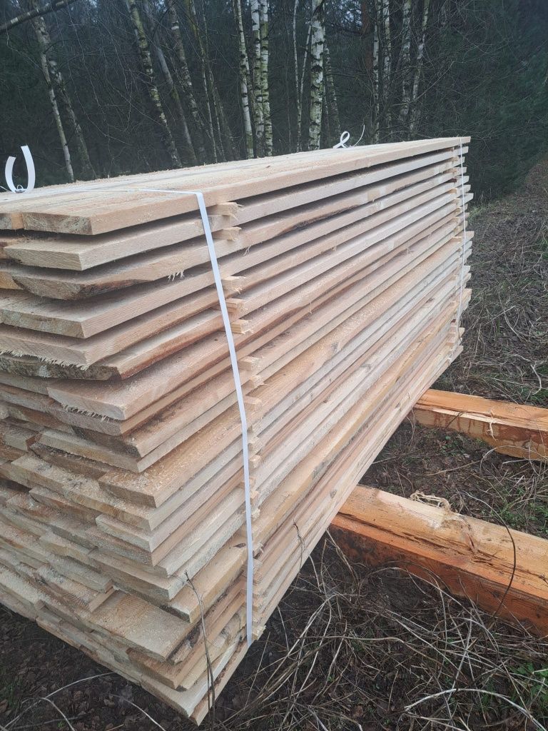 Sprzedam deski sosnowe szalunkowe 2,6 m dł. 25 mm gr. o różnej szeroko