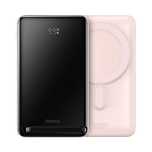 Powerbank Baseus Magnetic Bracket z MagSafe 10000mAh 20W - różowy + ka