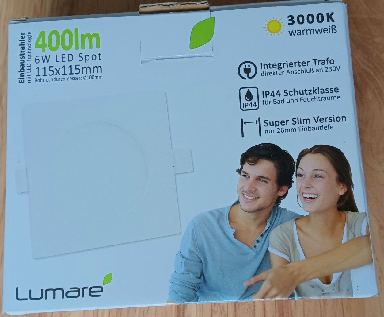 Lumare Reflektor LED 6W, 400lm