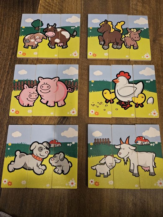 Puzzle drewniane Moje pierwsze  zwierzątka