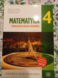 Matematyka klasa 4 podstawa liceum technikum