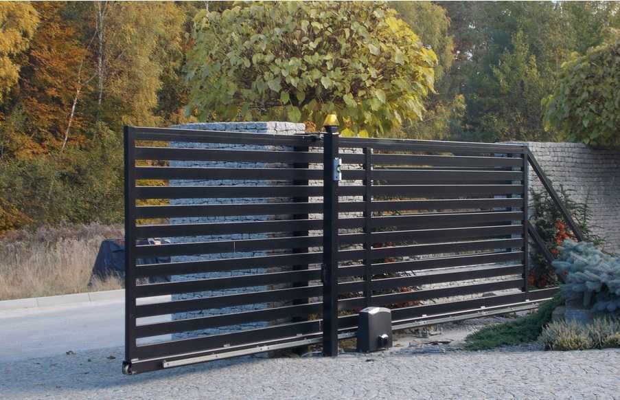 Ogrodzenie nowoczesne palisadowe metalowe żaluzja gabiony brama kuta