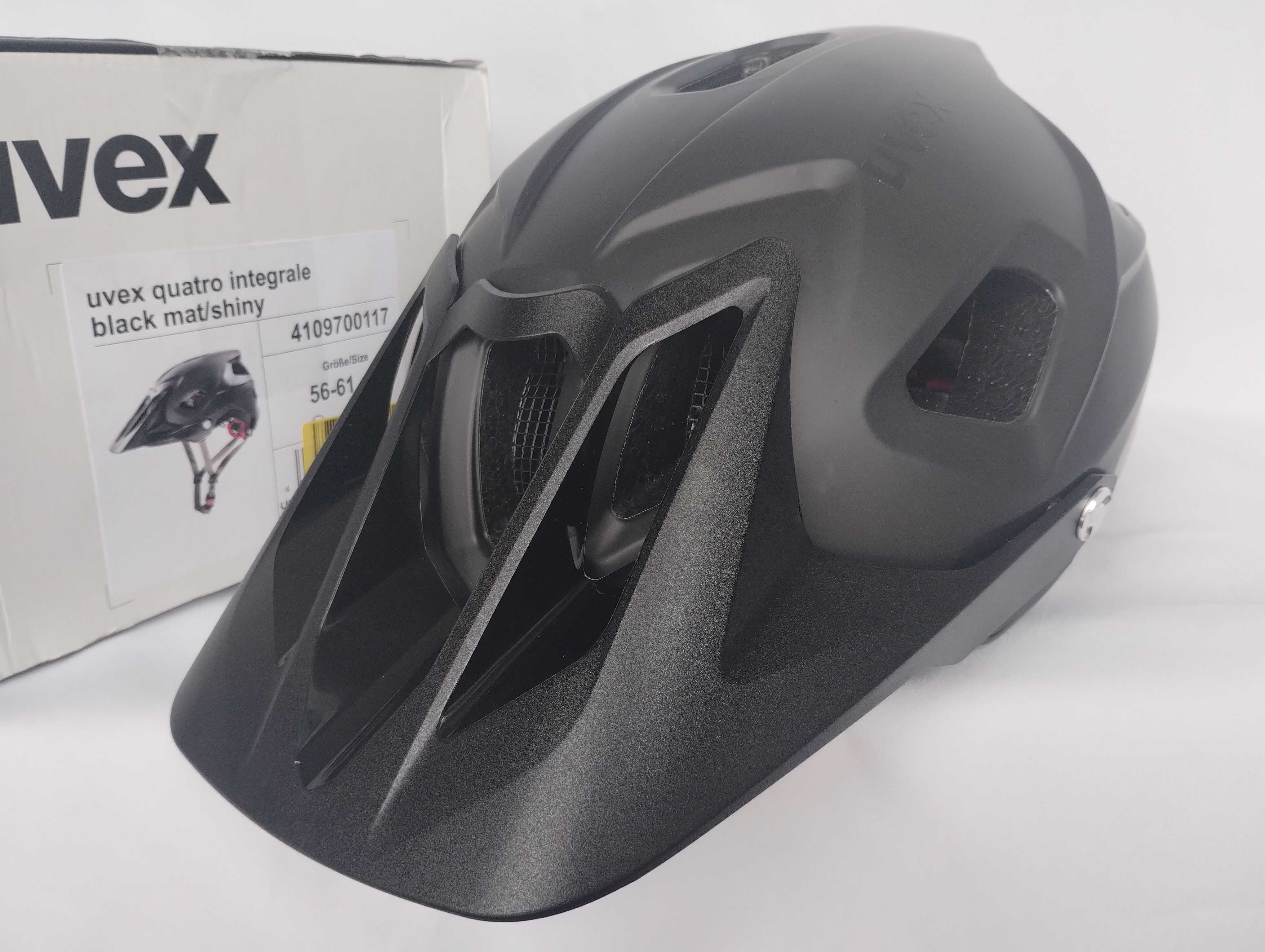 Kask rowerowy Uvex Quatro Integrale Black Mat/Shiny L 56-61cm