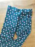 Legginsy Next 122 zielone w kwiaty kwiatuszki elastyczne różowe 128