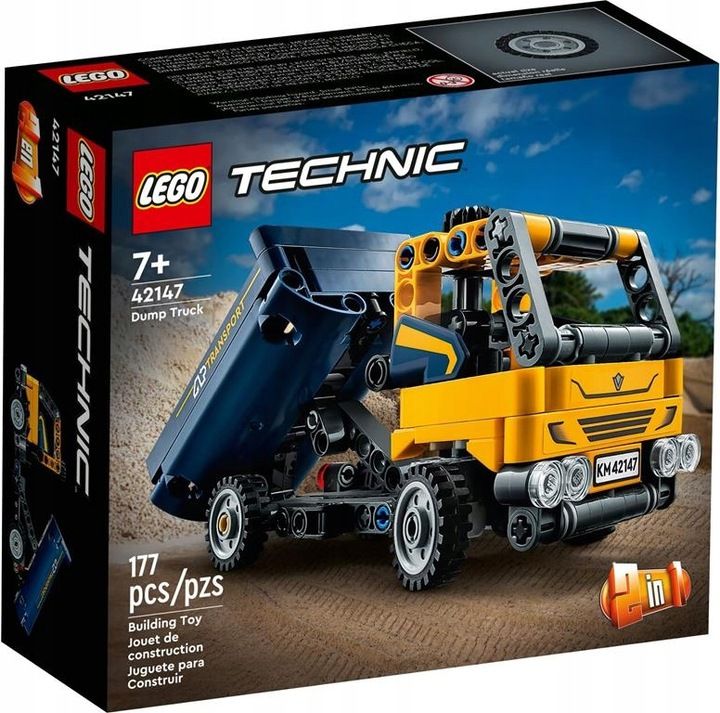 Klocki Lego Technic 42147 Wywrotka Koparka 2 W 1 Samochody Zestaw + To