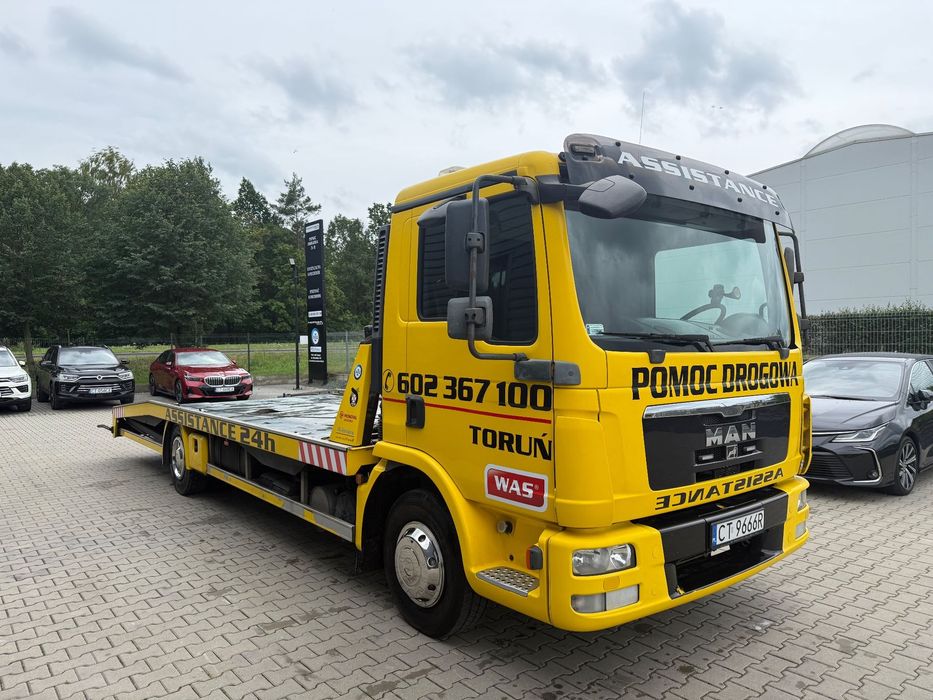 MAN 12-220  12.220 Laweta Pomoc Drogowa! Zapadnie pod busy,maszyny DMC12T koła17,5