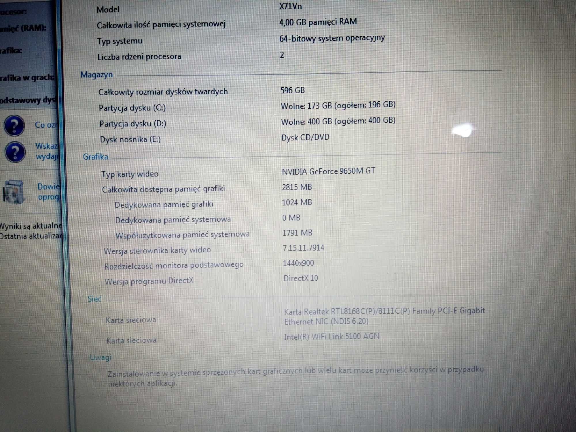 laptop asus x71v