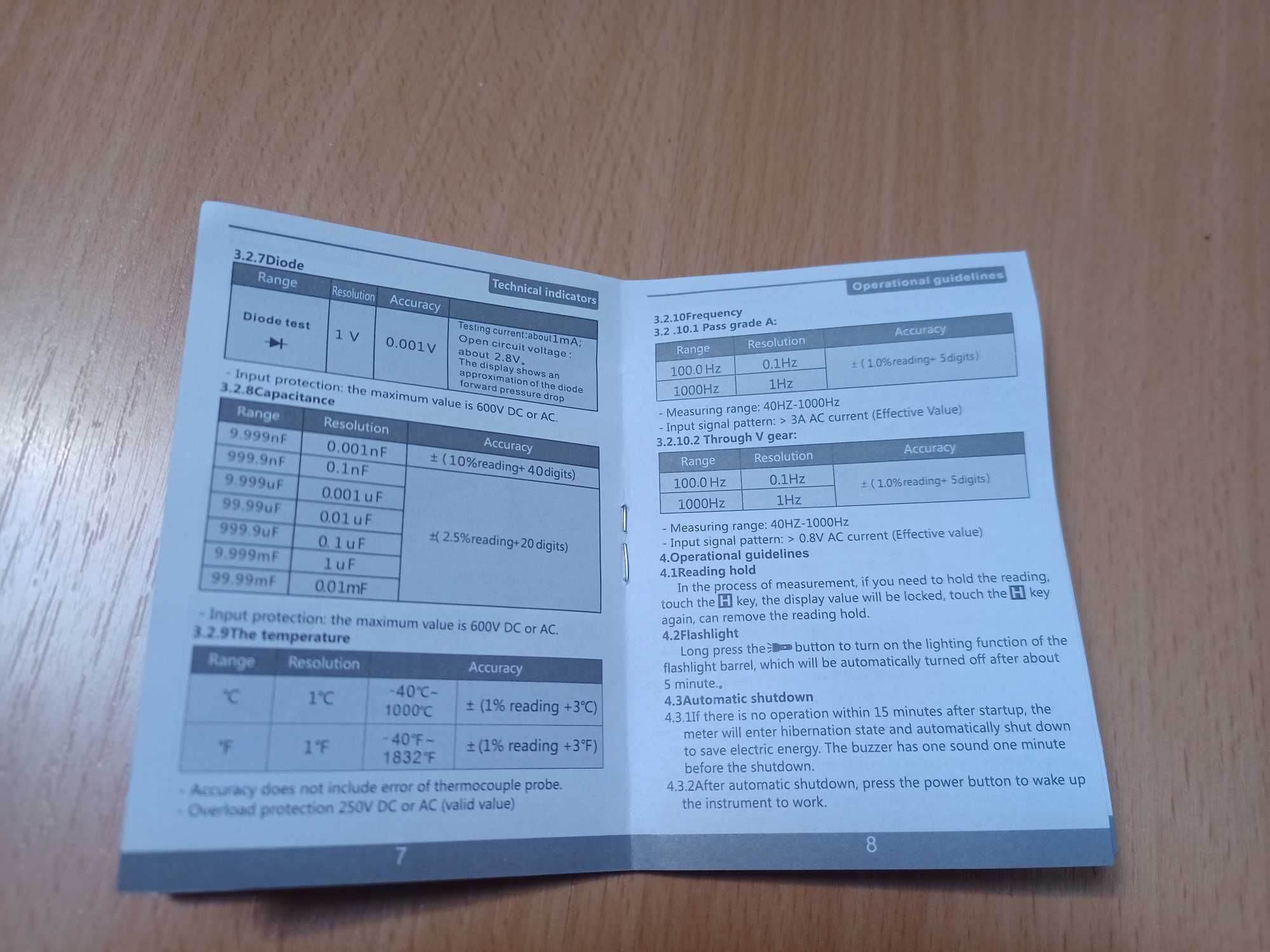 Aneng SZ02 Multimetro totalmente automático NOVO