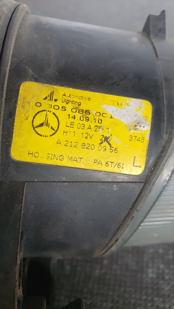 Туманка в бампер ліва Mercedes-Benz w212 e212 e-class