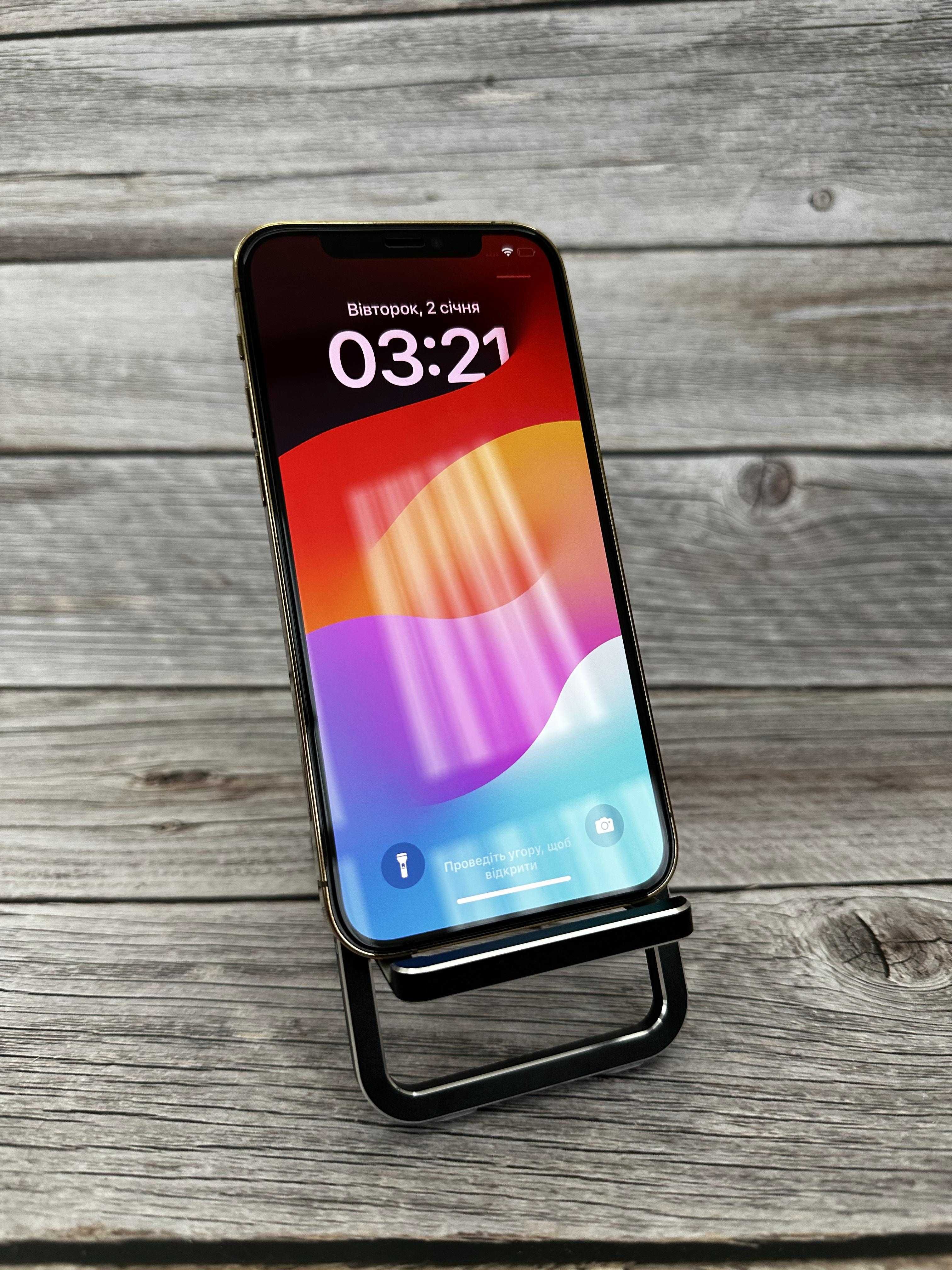 IPhone 12 pro gold 128gb!!! NEVERLOCK!! З США!! Батарея 90%