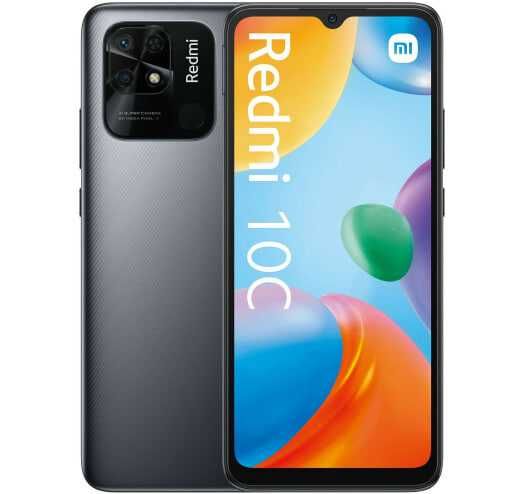 Смартфон Xiaomi Redmi 10C 4/64GB Graphite Gray 2 SIM 6.71" NFC 5000mAh