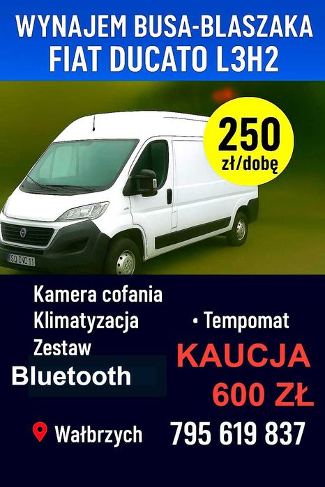 Wynajem  busów dostawczyc lawet Wałbrzych kaucja 600zl!!!