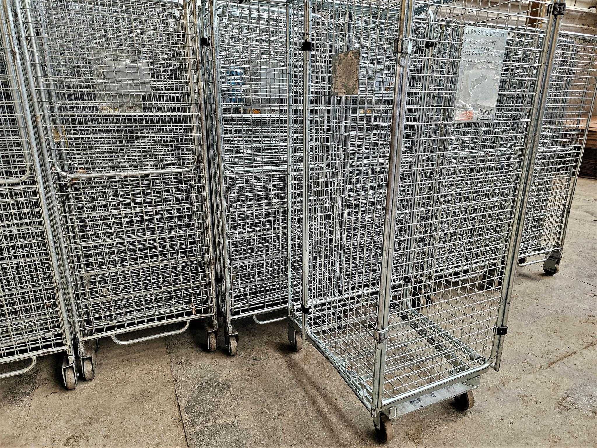 Wózek Magazynowy Transportowy Kurierski Kosz Siatkowy Rollkontener Box