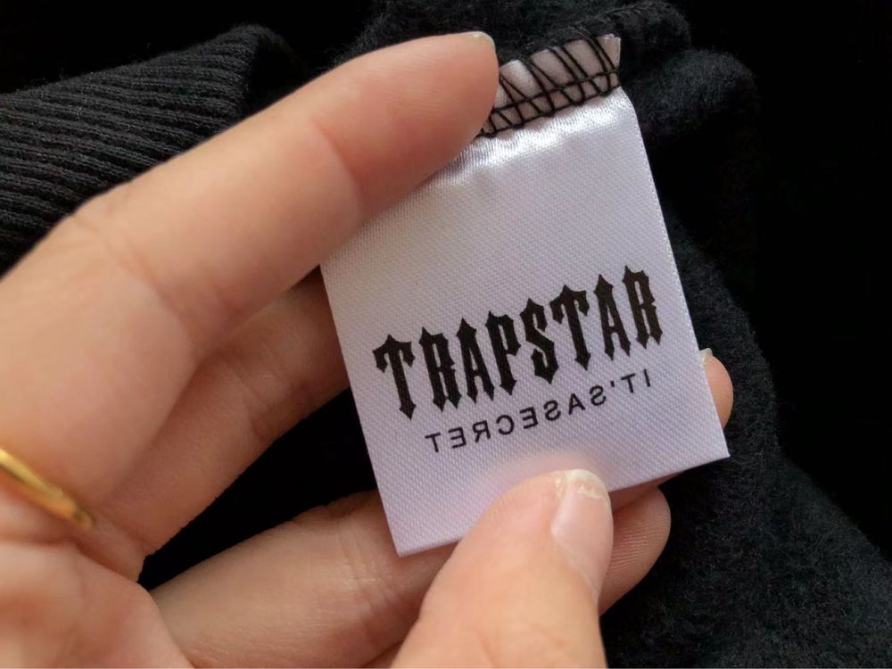 Dres Trapstar Bluza Z Kapturem i Dresy Czarne/Szare