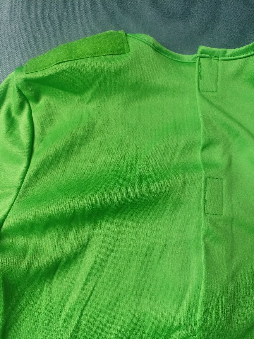 Strój przebranie Creeper Minecraft + złoty miecz.Rozmiar M na 7/8 lat.