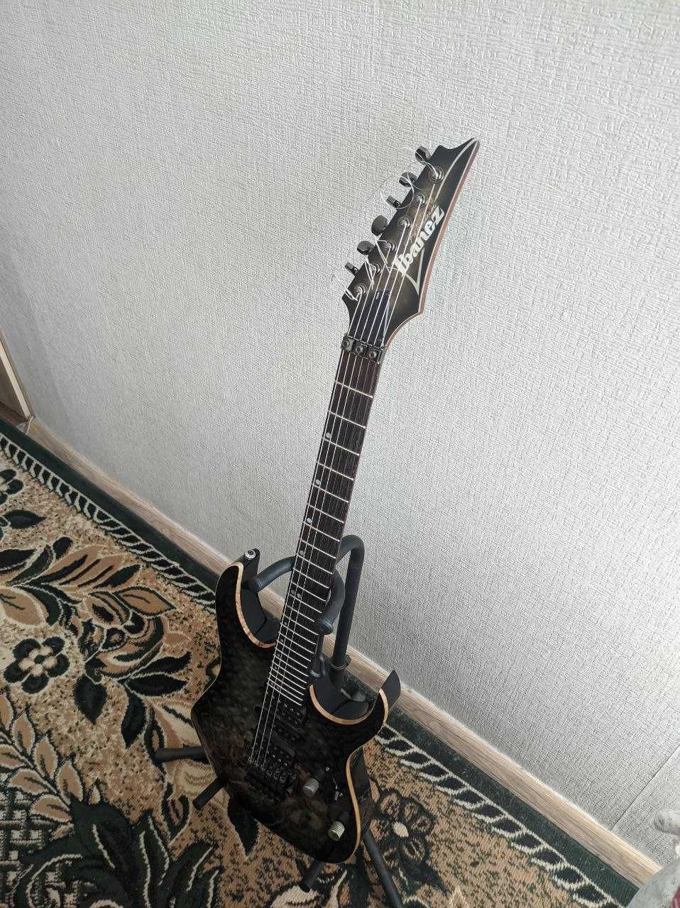 Ibanez RG 1070 PBZ CKB (Dimarzio, Stalowe progi, Poplar burl top)