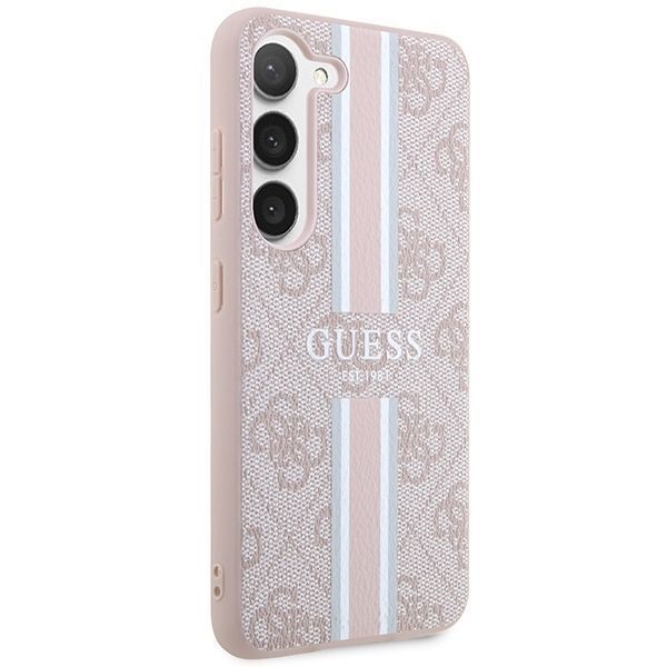 Guess Guhcs23Sp4Rpsp S23 S911 Różowy/Pink Hardcase 4G Printed Stripe