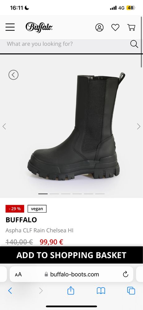 Botas Buffalo Pretas