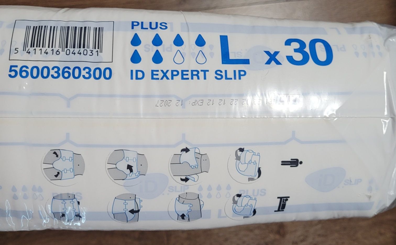 Подгузники для взрослых iD Slip Plus размер Large 30 шт.