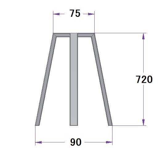 Podstawa Nogi do Stołu CLASIC HOME II Fi 100-120 cm H 72 cm