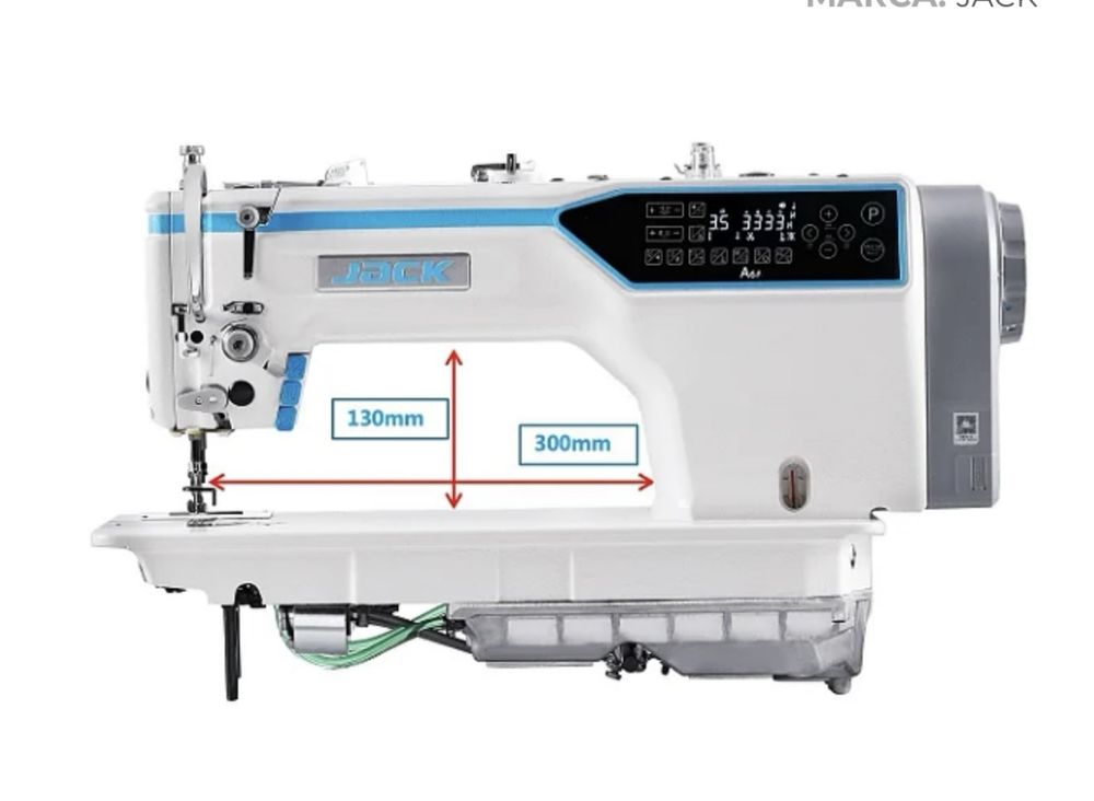 Máquina costura industrial duplo arrasto jack A6F E