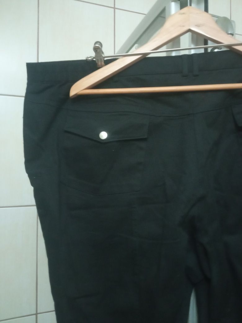 Spodnie czarne (mocny czarny, zły aparat) męskie 5XL