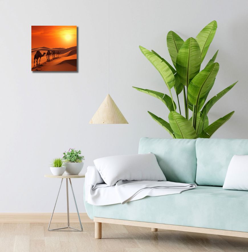 Obraz 30x30cm Karawana na Pustyni