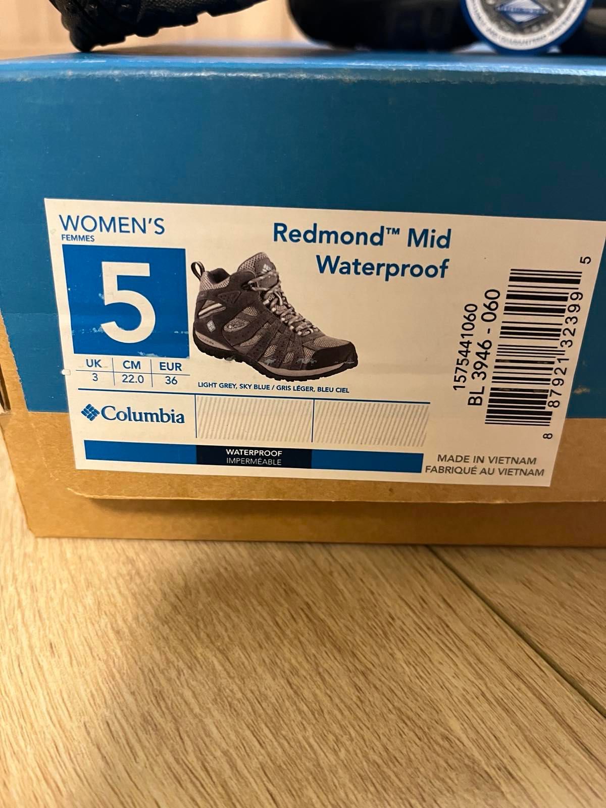 Ботинки Columbia Waterproof, р US5, новые