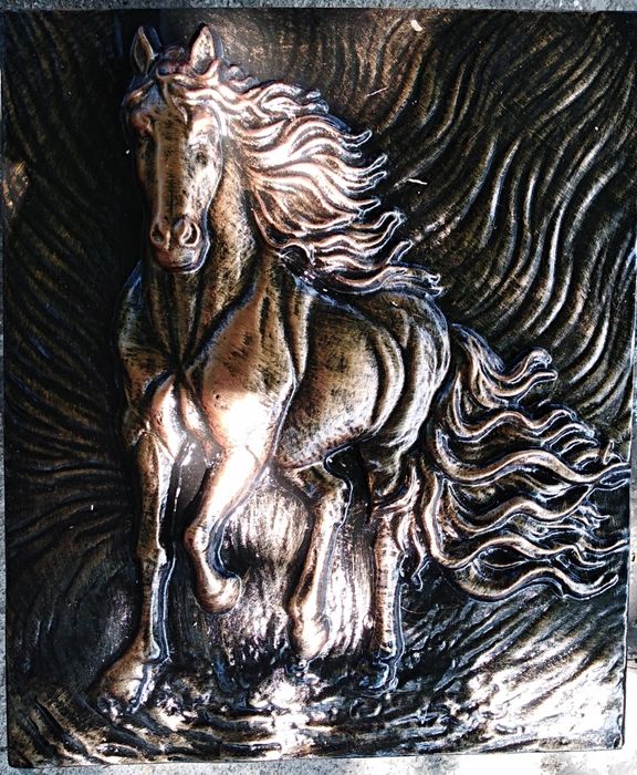Панно об'ємна картина кінь
