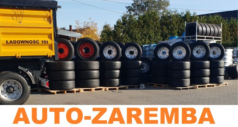 650netto KOŁA DO PRZYCZEP 315/70R22,5 NA 8 OTWORÓW z Tira 98cm ZAREMBA