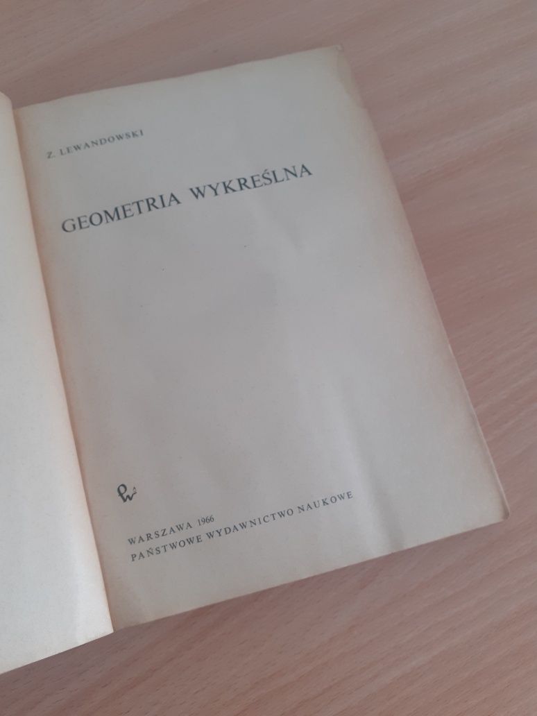 Geometria wykreślna 1966r