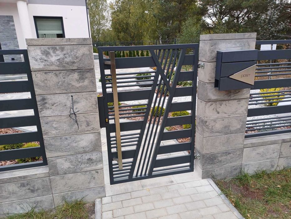 Ogrodzenie, brama przęsła nowoczesne