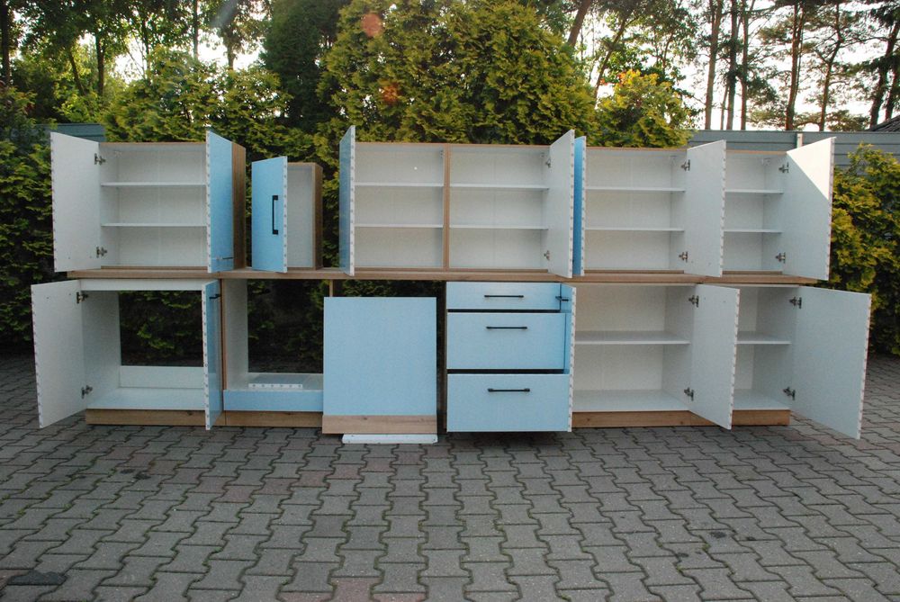 Meble kuchenne BIAŁY AKRYL HG/ARTISAN zestaw 4 m/b NOWE SUPER OKAZJA !