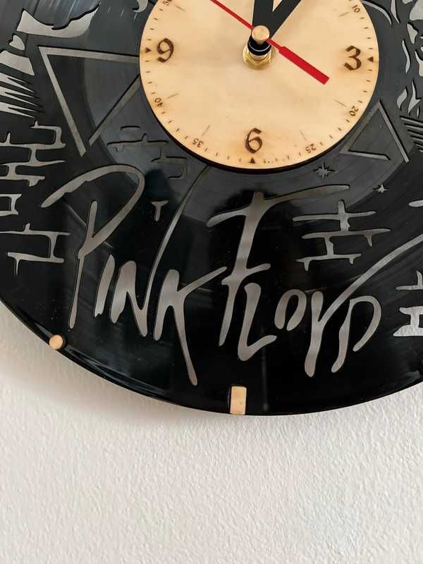 Zegar płyta PINK FLOYD, handmade