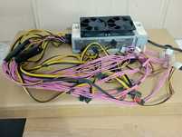 Блок живлення серверний 1800W распайка на 7 карт + pico б/у