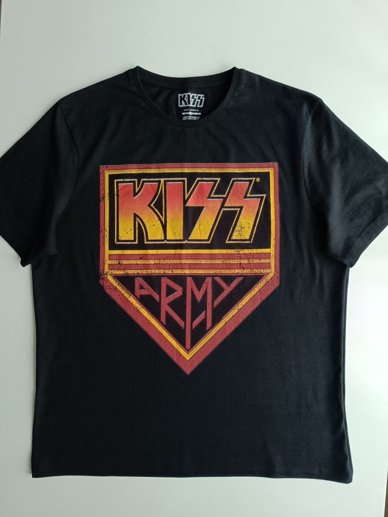 Оригинал Футболка KISS Army Рок мерч Rock n Roll