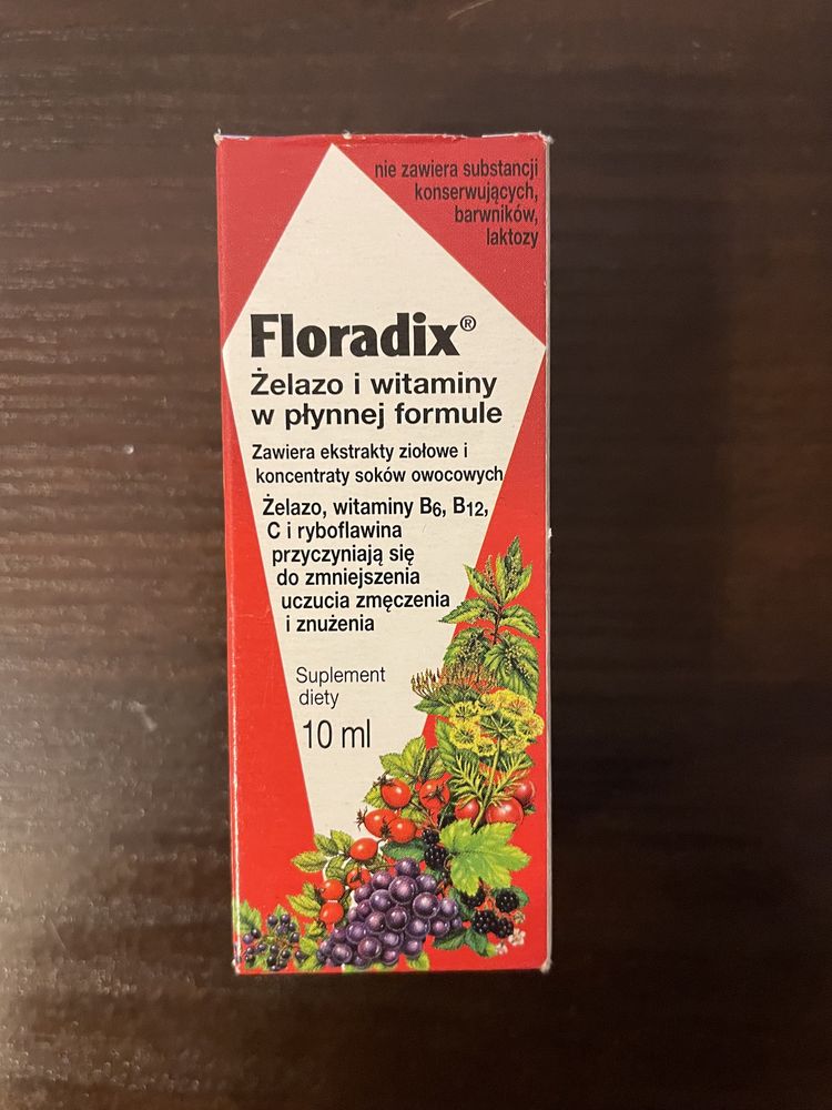Suplement diety Floradix Floravital zelazo i witaminy