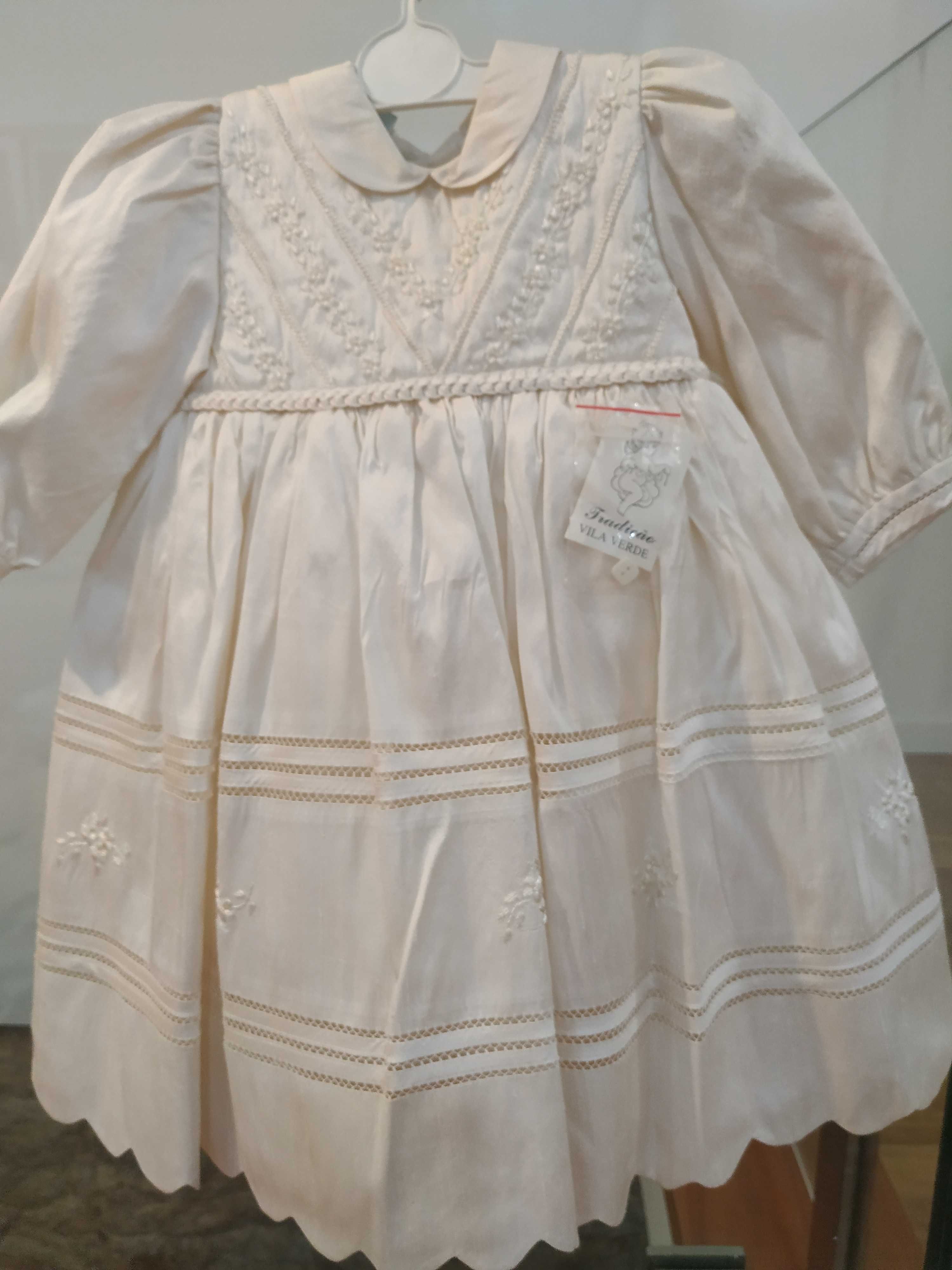 Vestido batizado bebe