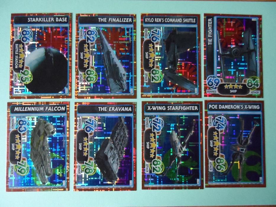 Karty STAR WARS FORCE ATTAX EXTRA 2016 cz 2 przebudzenie mocy świecące
