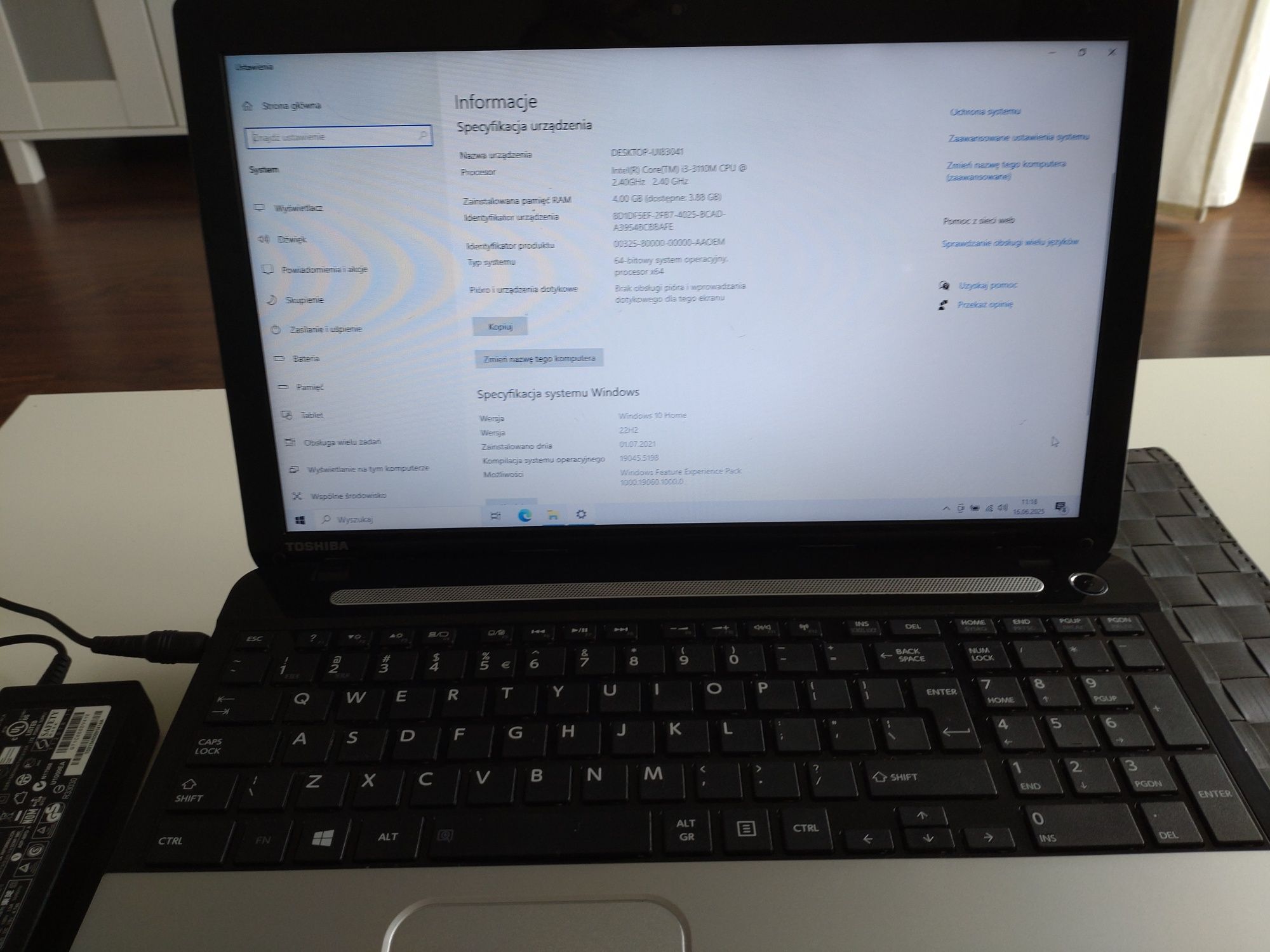 Laptop Toshiba C 55 A1 JL i3 HDD RAM