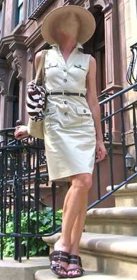 H&M sukienka, SAFARI szmizjerka beżowa 36