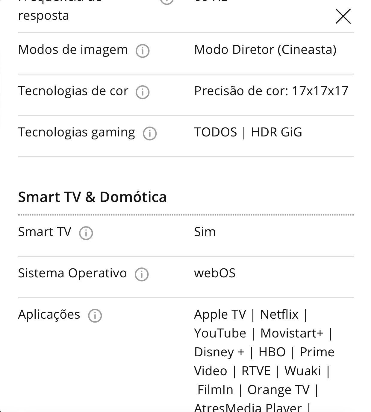 Tv LG com 2metros “75” polegadas